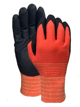 Red nylon liner with black PUD sandy finish  coating
