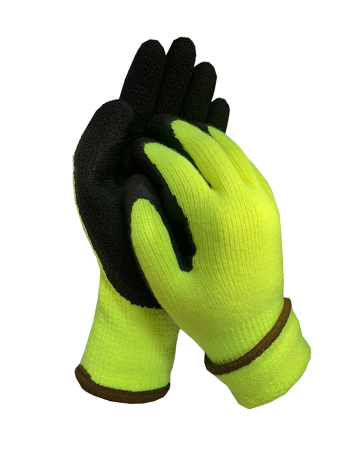 7G acrylic(napping) liner  with latex foam glove