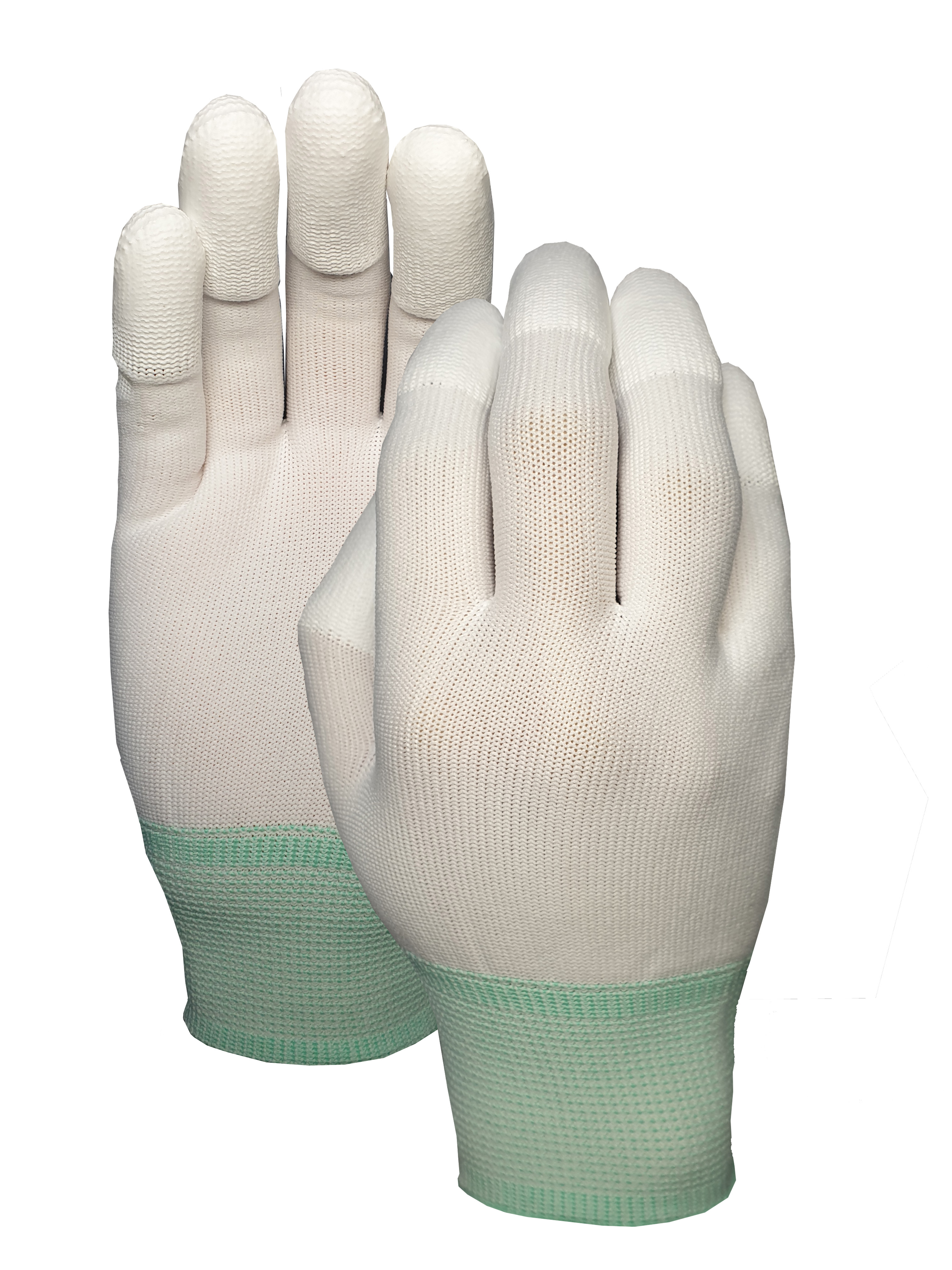 Nylon with PU finger top Glove