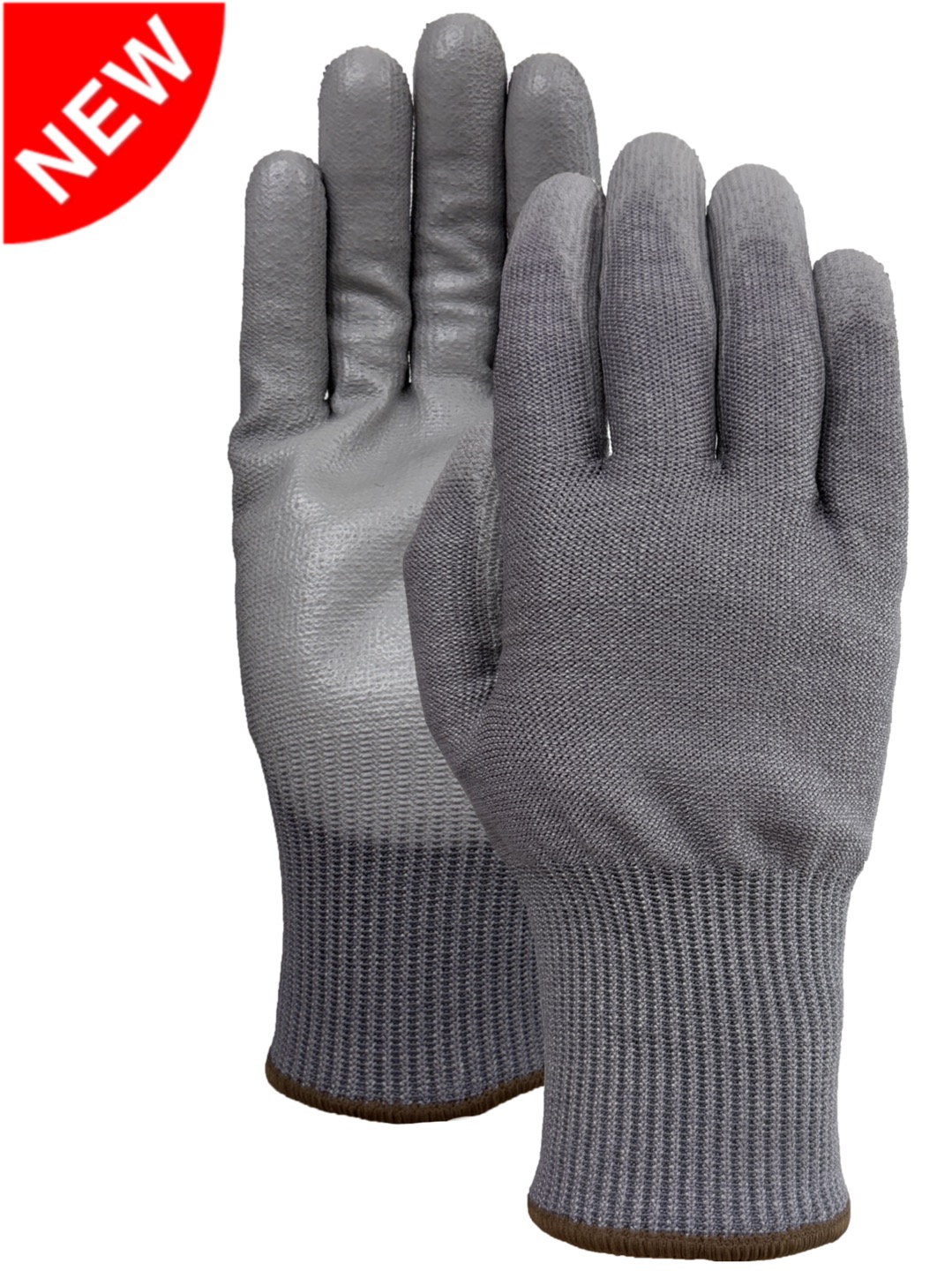 13Gauge HPPE, Tungsten fiber, Nylon, Spandex with Gray PU palm dip glove